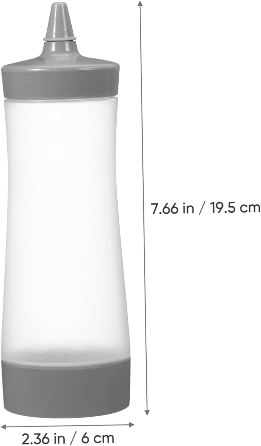 NAMOARLY 4pcs Reusable Squeeze Bottle Set Leakproof Comfortable Grip
