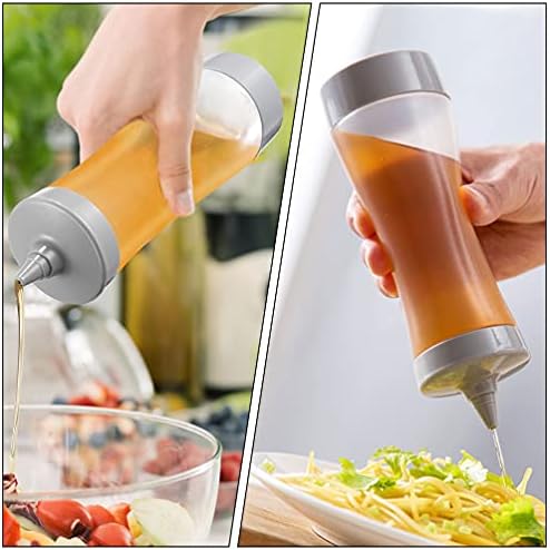 Hemoton 2pcs Clear Condiment Squeeze Bottles