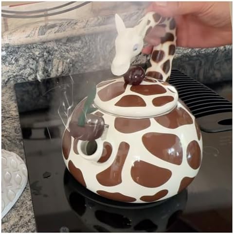 Trenton Gifts Giraffe Whistling Tea Kettle 21 Quart