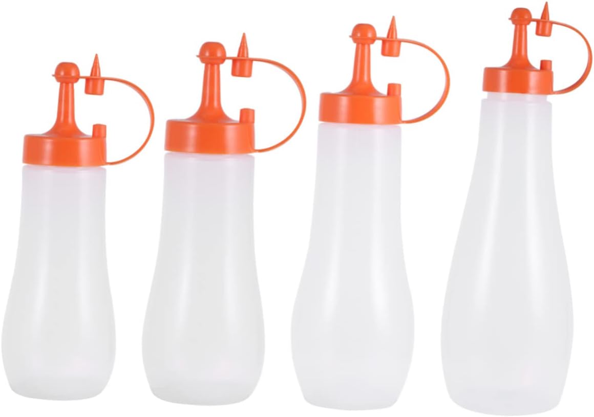 PRETYZOOM 3 Pack Condiment Squeeze Bottles