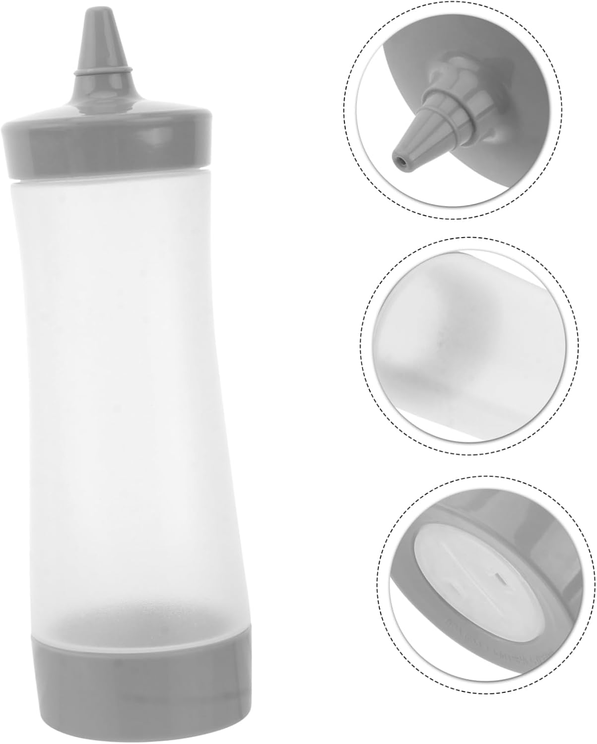 GREENADSCAPE Squeeze Bottle Set of 3 Leakproof Ketchup Mustard Sauce Bottles