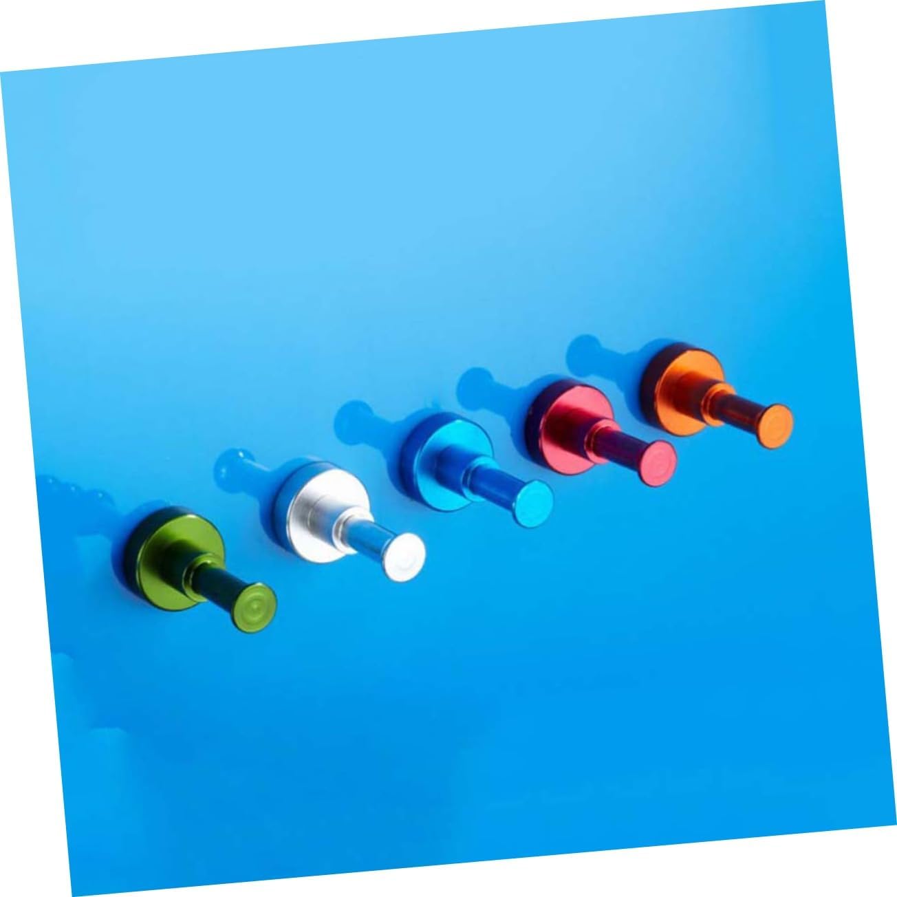 Luxshiny 10 Pcs Solid Aluminum Wall Hooks 1