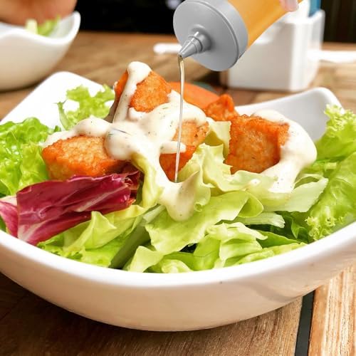 3PCS Squeeze Condiment Bottles for Ketchup Mustard Jam