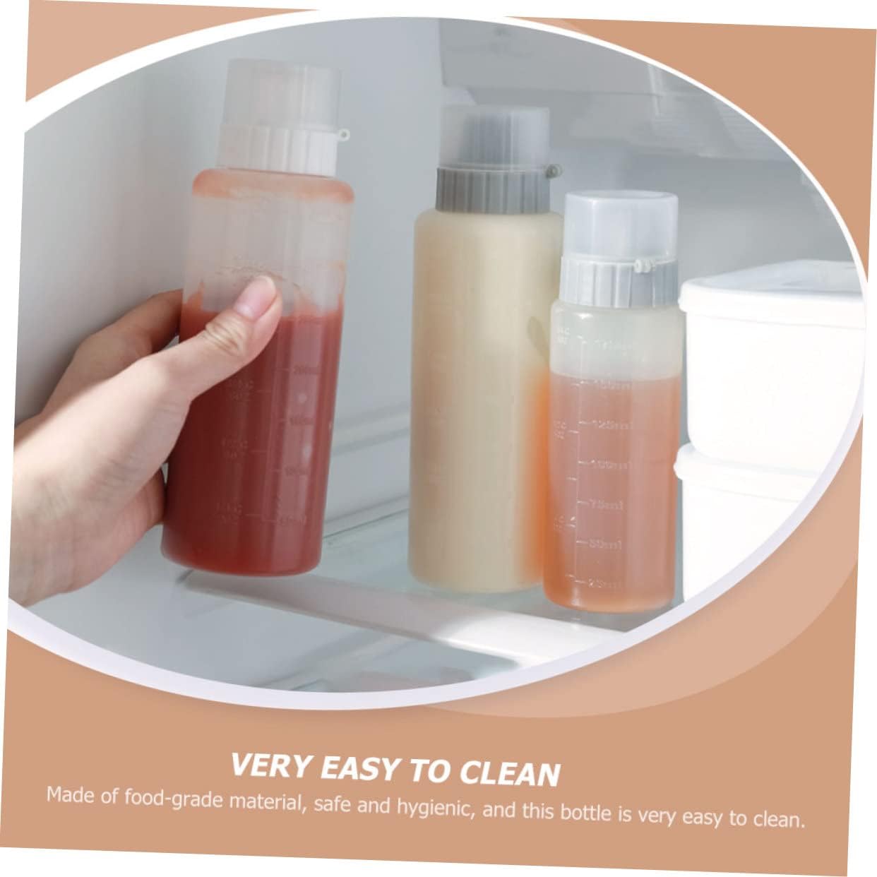 HOLIDYOYO Squeeze Salad Dressing Bottles for Kitchen Use