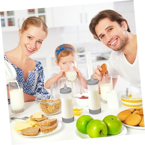 NAMOARLY 4pcs Reusable Squeeze Bottle Set Leakproof Comfortable Grip