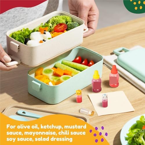 KLEYE Yellow Condiment Squeeze Bottles 1