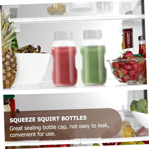 CIYODO 4PCS Mini Sauce Bottles Safe Material Leakproof Kitchen Condiment Containers