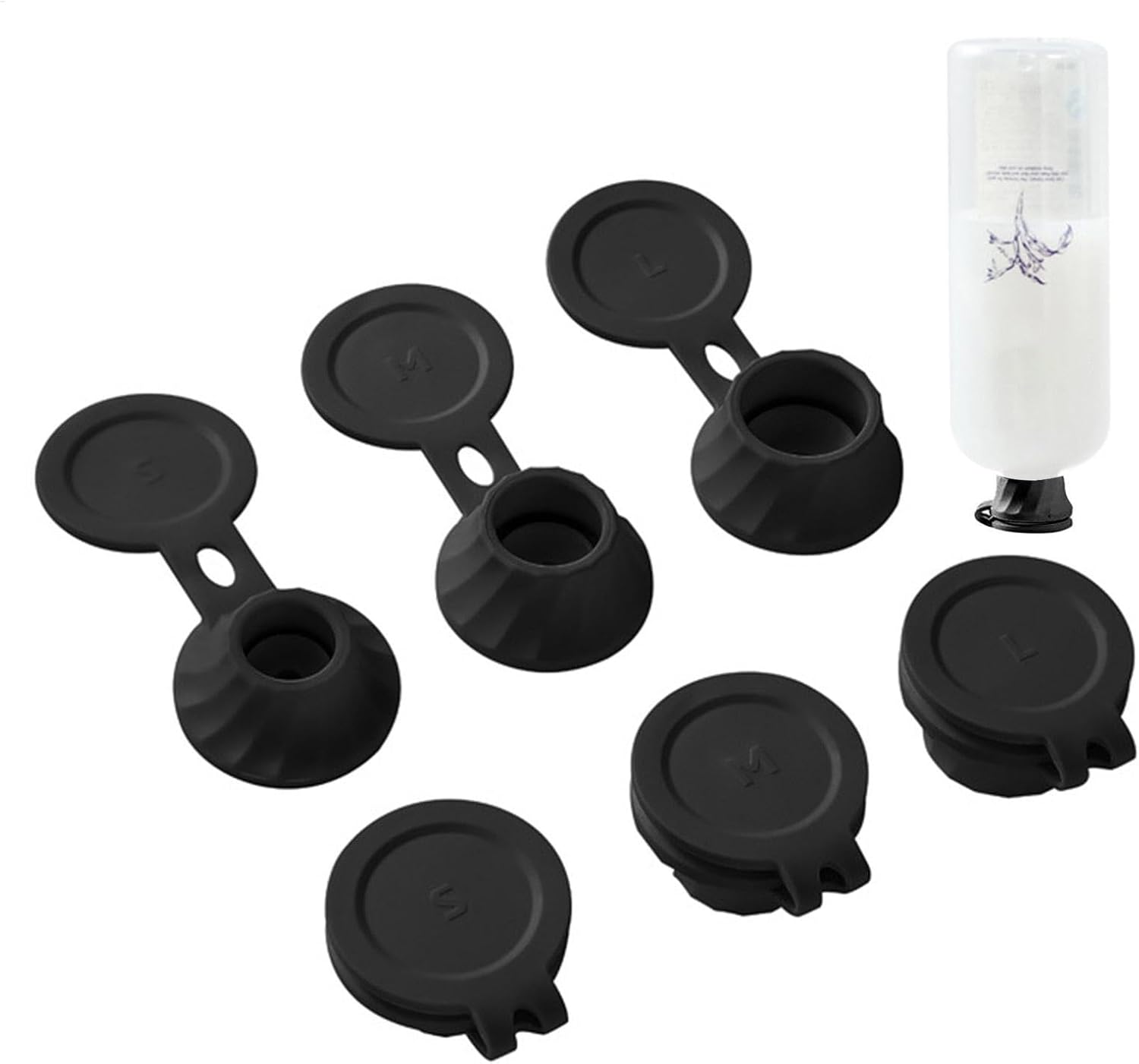 Inverted Caps Flipping Bottle Set - 6Pcs Liquid Extraction Cap Kit
