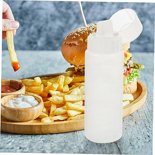 2pcs Squeeze Bottles for Ketchup Mustard Salad Dressings 350ml and 175ml