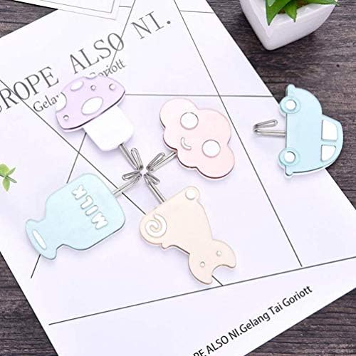 Zerodeko 3PCS Adhesive Wall Hooks Cloud Design Key Holder