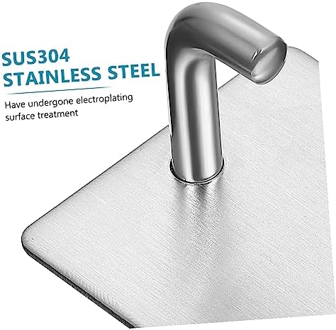 FOMIYES Chrome Bathroom Towel Hooks Adhesive
