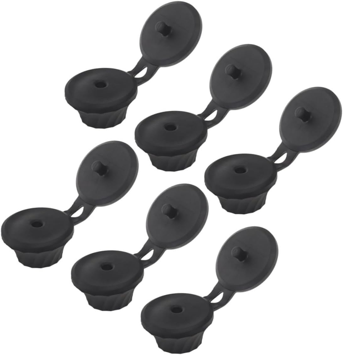 BIUDECO 6pcs Inverted Flip Top Shampoo Caps Leak Proof Reusable