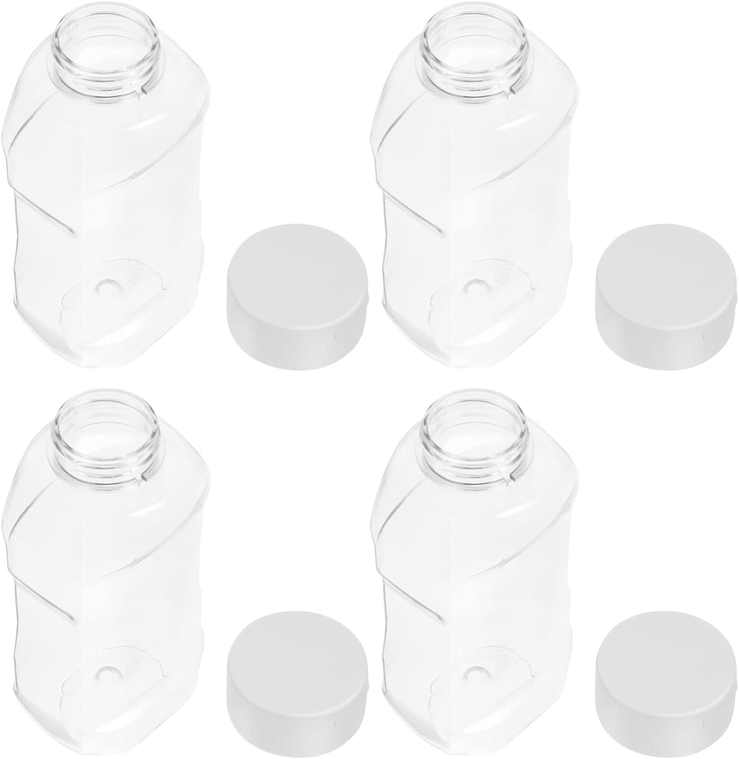 HOLIDYOYO 4pcs Mini Condiment Squeeze Bottles with Leakproof Seal