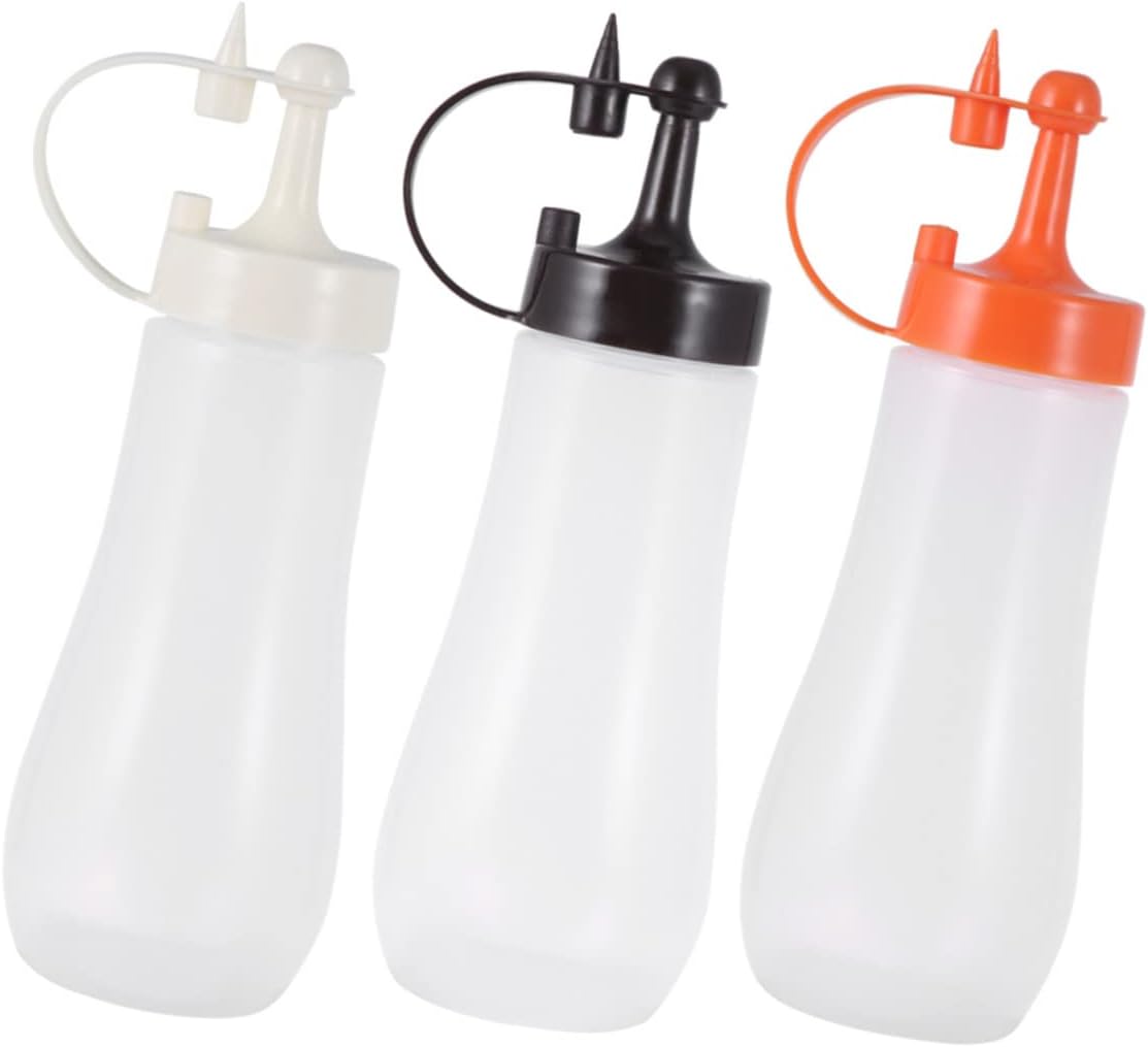 GREENADSCAPE Clear Condiment Squeeze Bottle for Kitchen Use