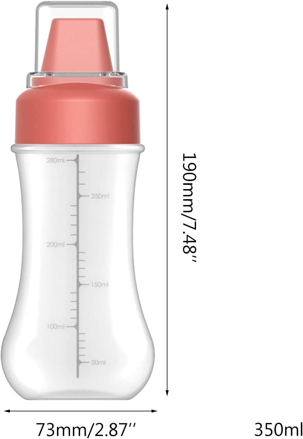 5-Hole Condiment Squeeze Bottle with Dust Cover