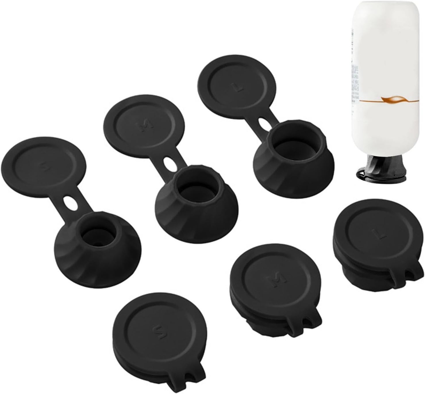 Inverted Caps Flipping Bottle Set - 6Pcs Liquid Extraction Cap Kit