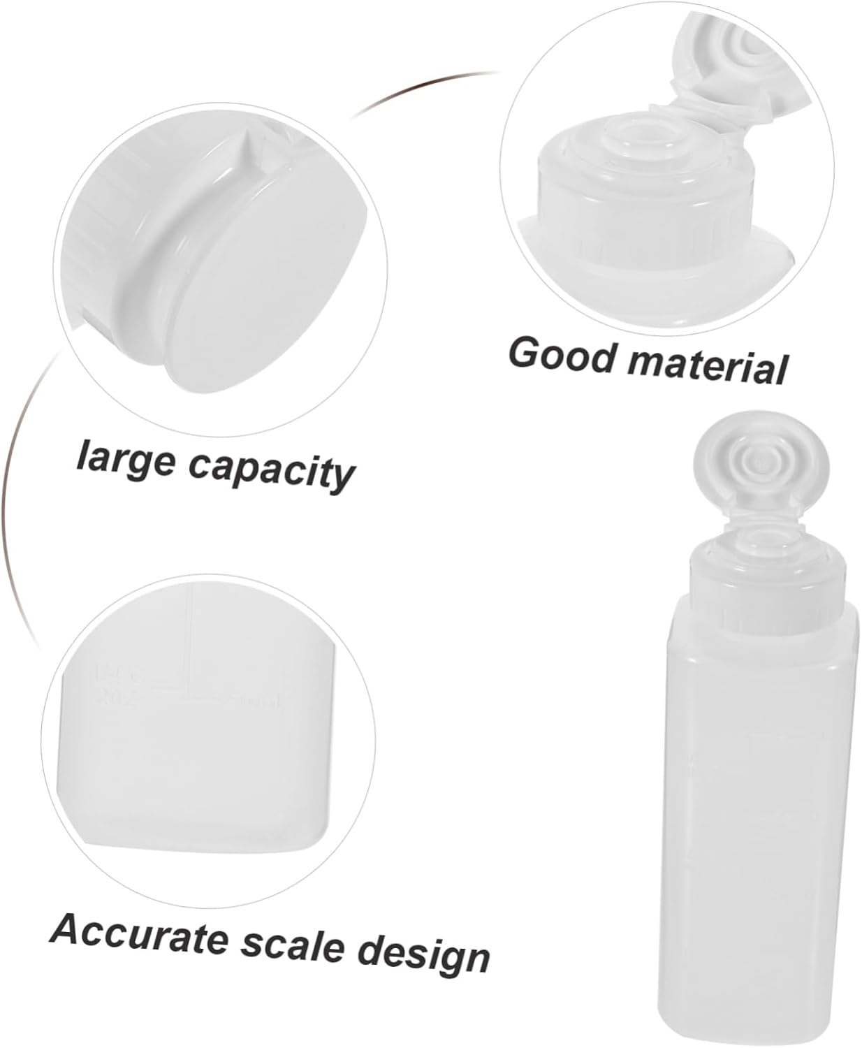CIYODO 300ML Reusable Oil Dispenser Squeeze Bottle with Measurement Scale