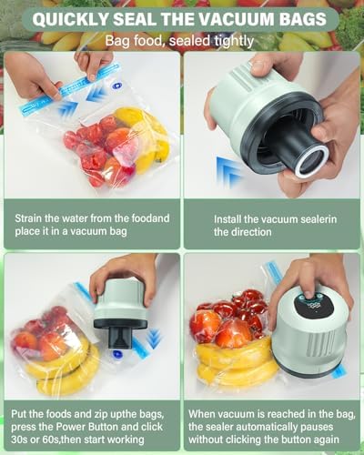 RROFKA 3-in-1 Mason Jar Vacuum Sealer Kit