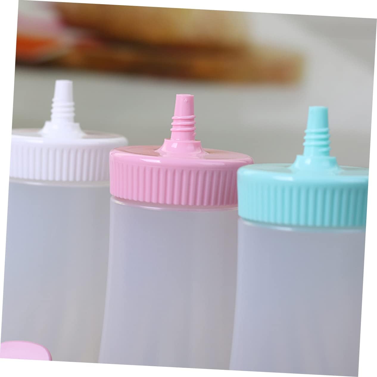 Zerodeko Condiment Squeeze Bottles Set for Kitchen Use