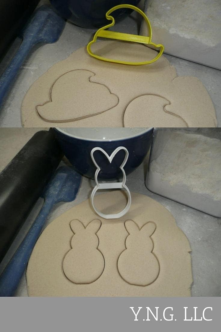 Easter Chick and Bunny Cookie Cutters Set of 2
