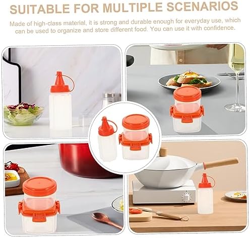 GRIRIW 12PC Condiment Squeeze Set with Airtight Lids