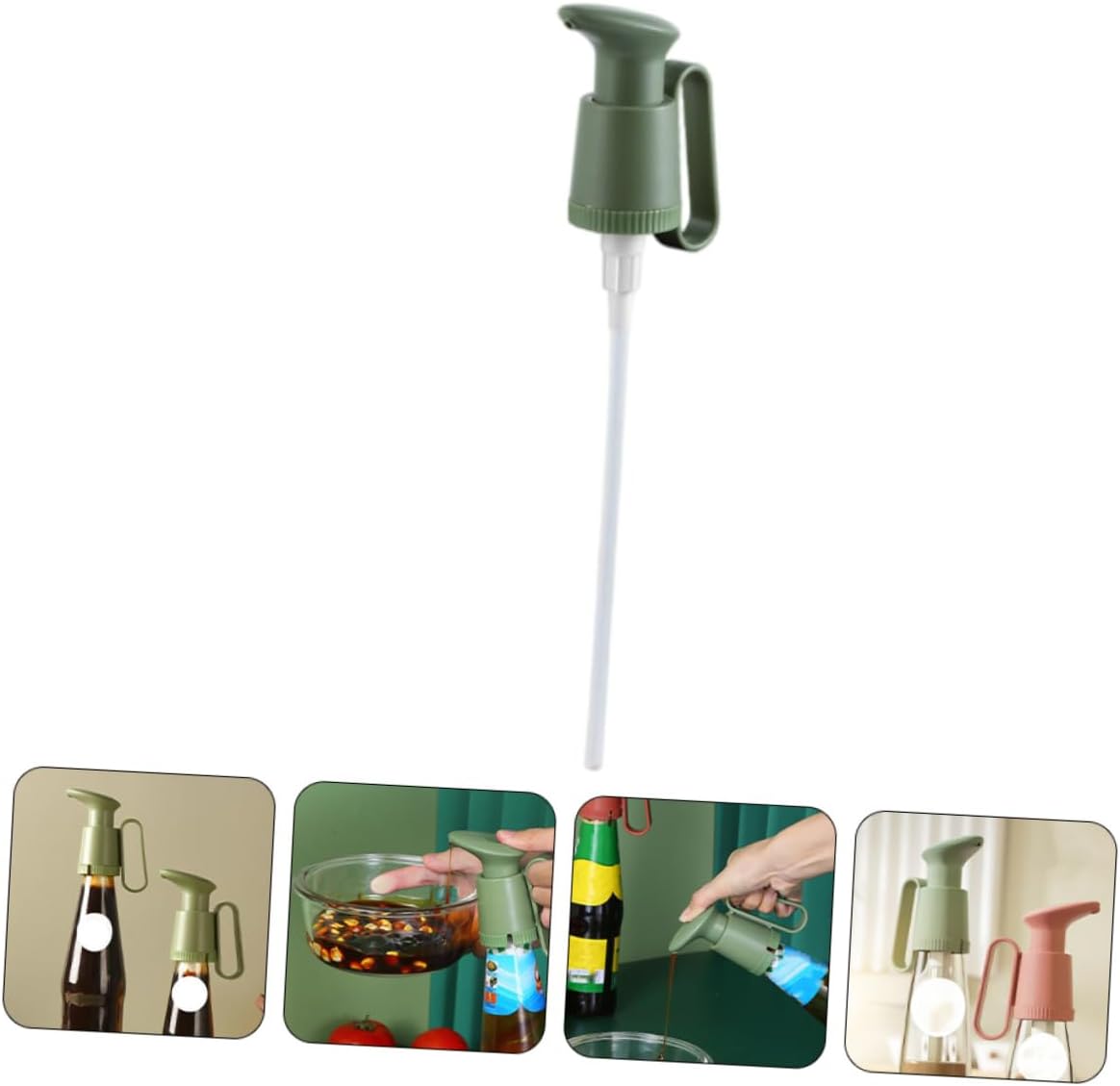 Refillable Oil Dispenser Pump Bottle for Kitchen