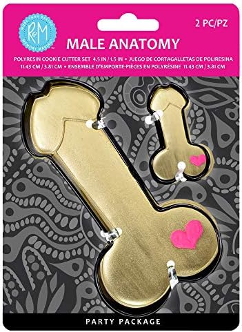 R M International Male Anatomy Cookie Cutter One Size Black