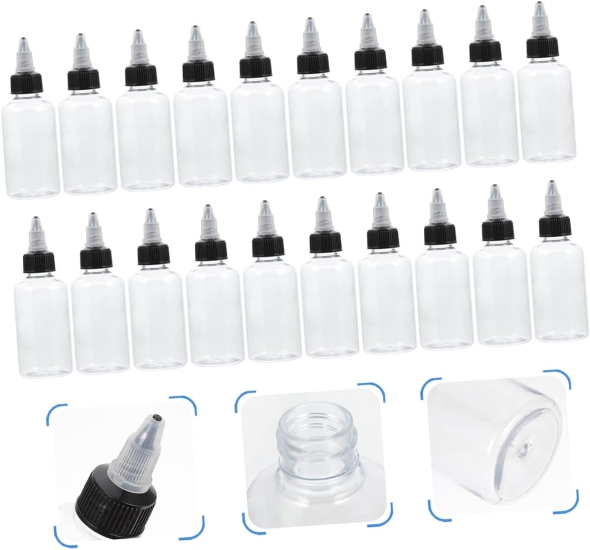20 Pcs PET Condiment Squeeze Bottles 1