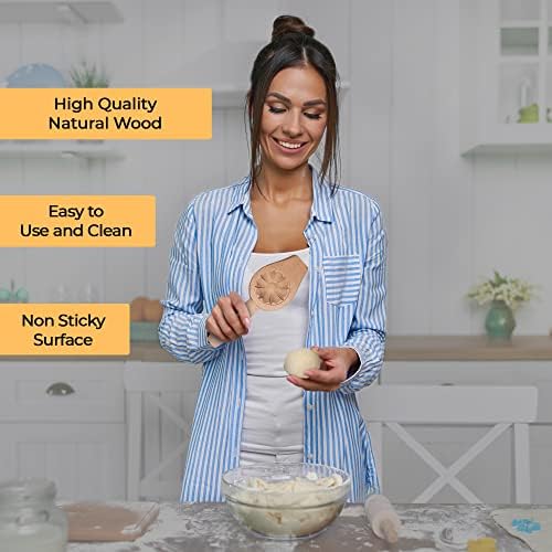 Wooden Cookie Molds for Baking and Pastry Making