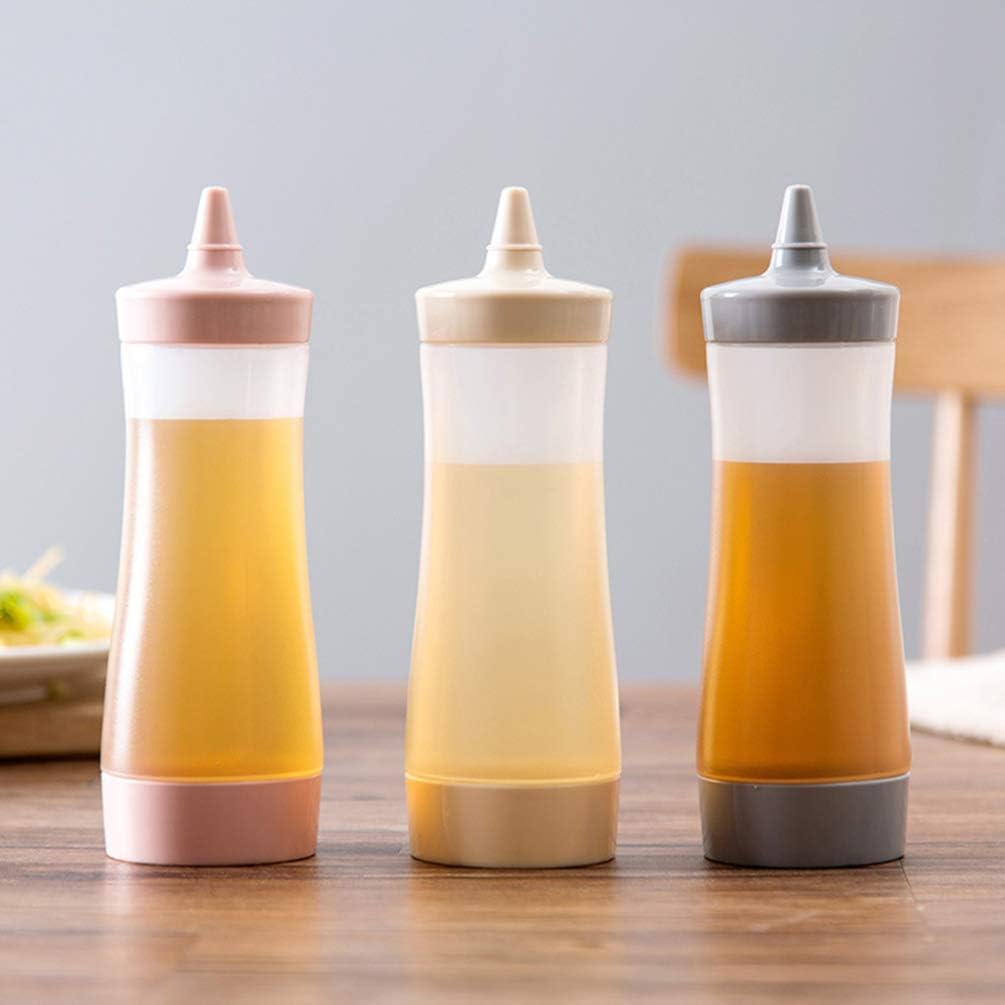 3pcs Mustard Ketchup Condiment Squeeze Bottles