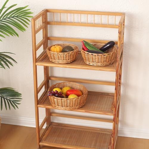 3-Packs 11 Wicker Bread Basket for Home Kitchen