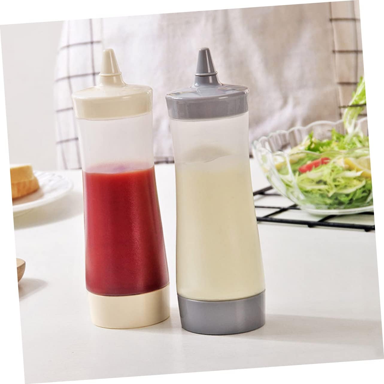 NAMOARLY Salad Dressing Bottle 350ml Leakproof Squeeze