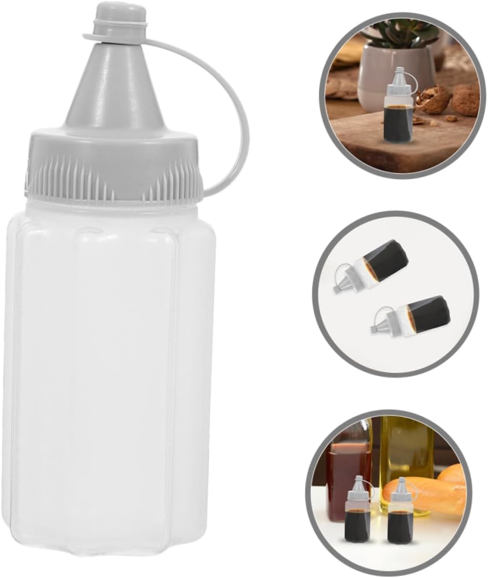 8PCS Reusable PP Condiment Squeeze Bottles 30ml