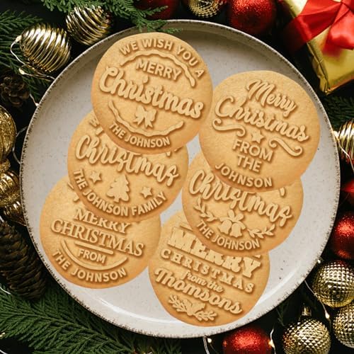 Personalized Cookie Stamp with Name - Custom Christmas Cookie Cutter