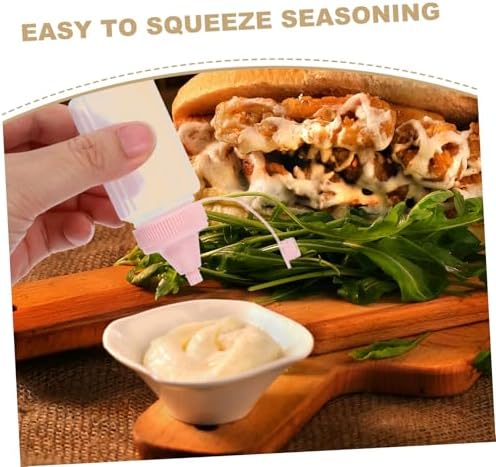 MAGICLULU 4PCS Reusable Condiment Squeeze Bottles