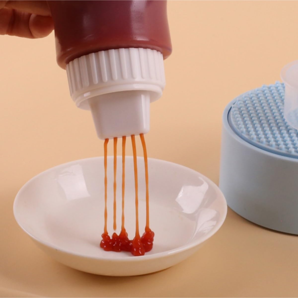 KLEYE 5-Pack Squeeze Bottles for Sauces and Condiments