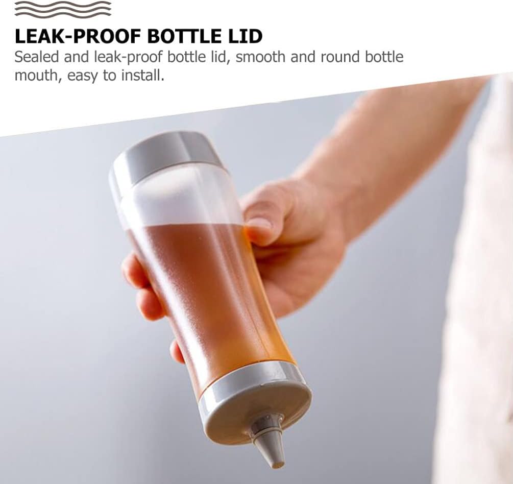 Hemoton 2pcs Clear Condiment Squeeze Bottles