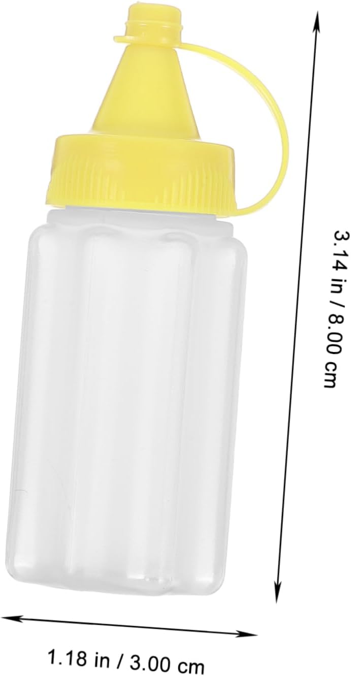 4PCS Reusable Condiment Squeeze Bottles for Kitchen Use 1