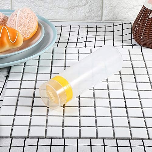 TITA-DONG 4 Hole Condiment Squeeze Bottle 300ml Food Grade Resin Ketchup Dispenser