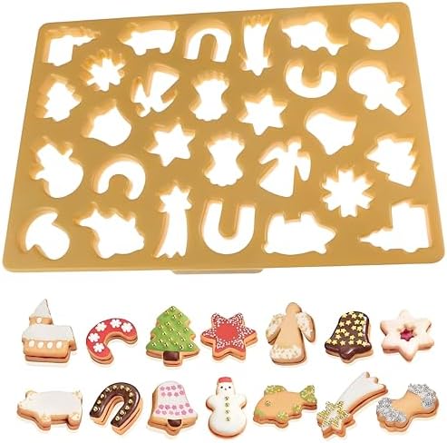 Integrated Cookie Cutter - 22 Festive Shapes No Chilling Needed Yellow