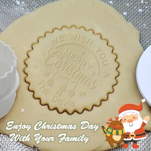 Personalized Cookie Stamp with Name - Custom Christmas Cookie Cutter
