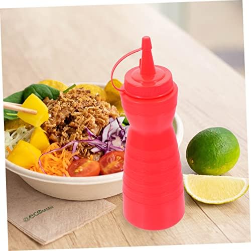 CIYODO 400ml Red Condiment Squeeze Bottle for Kitchen Use 1
