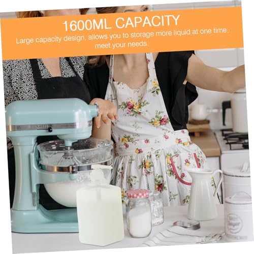 CIYODO 1600ml Transparent Sugar Dispenser Squeeze Bottle