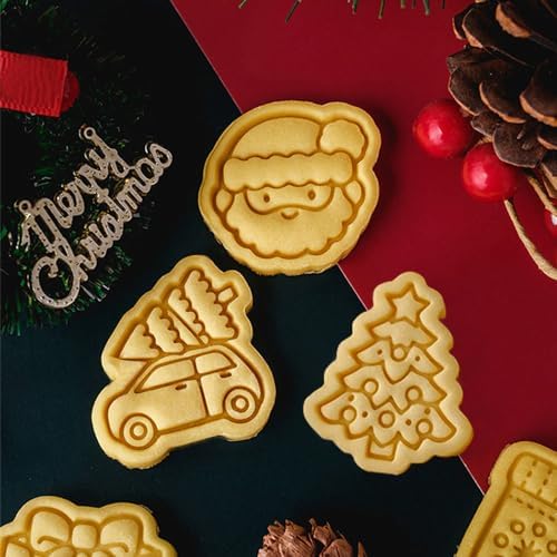 3D Cartoon Christmas Cookie Cutter Set 20pcs