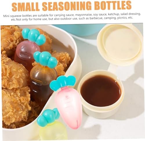 Mini Sauce Bottles with Squeeze Cap for Picnic Supplies