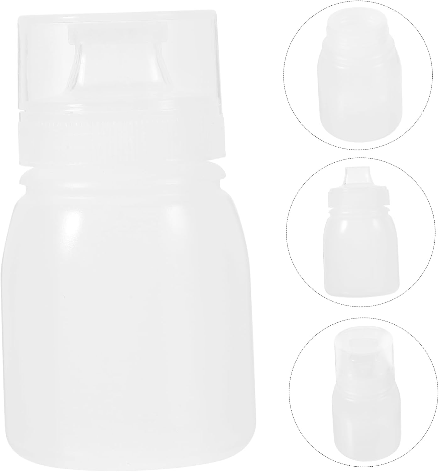 6pcs Sauce Squeeze Bottles for Salad Dressing Wide Mouth Ketchup Bottles