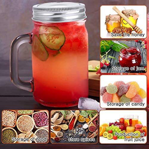 48Pcs Wide Mouth Canning Lids with Silicone Seals