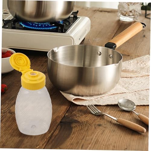 VOSAREA Squeezable Condiment Bottles for Salad Dressing and Sauces