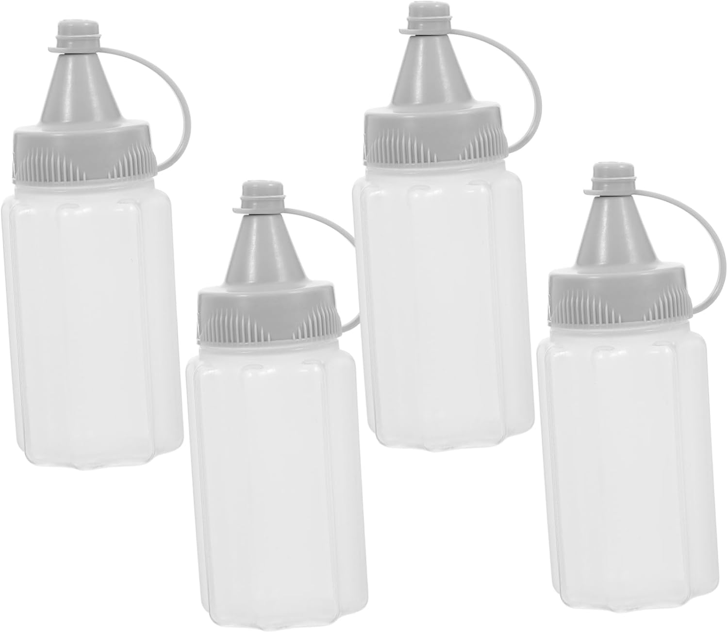 FELTECHELECTR 4pcs Mini Squeeze Bottles for Honey and Condiments