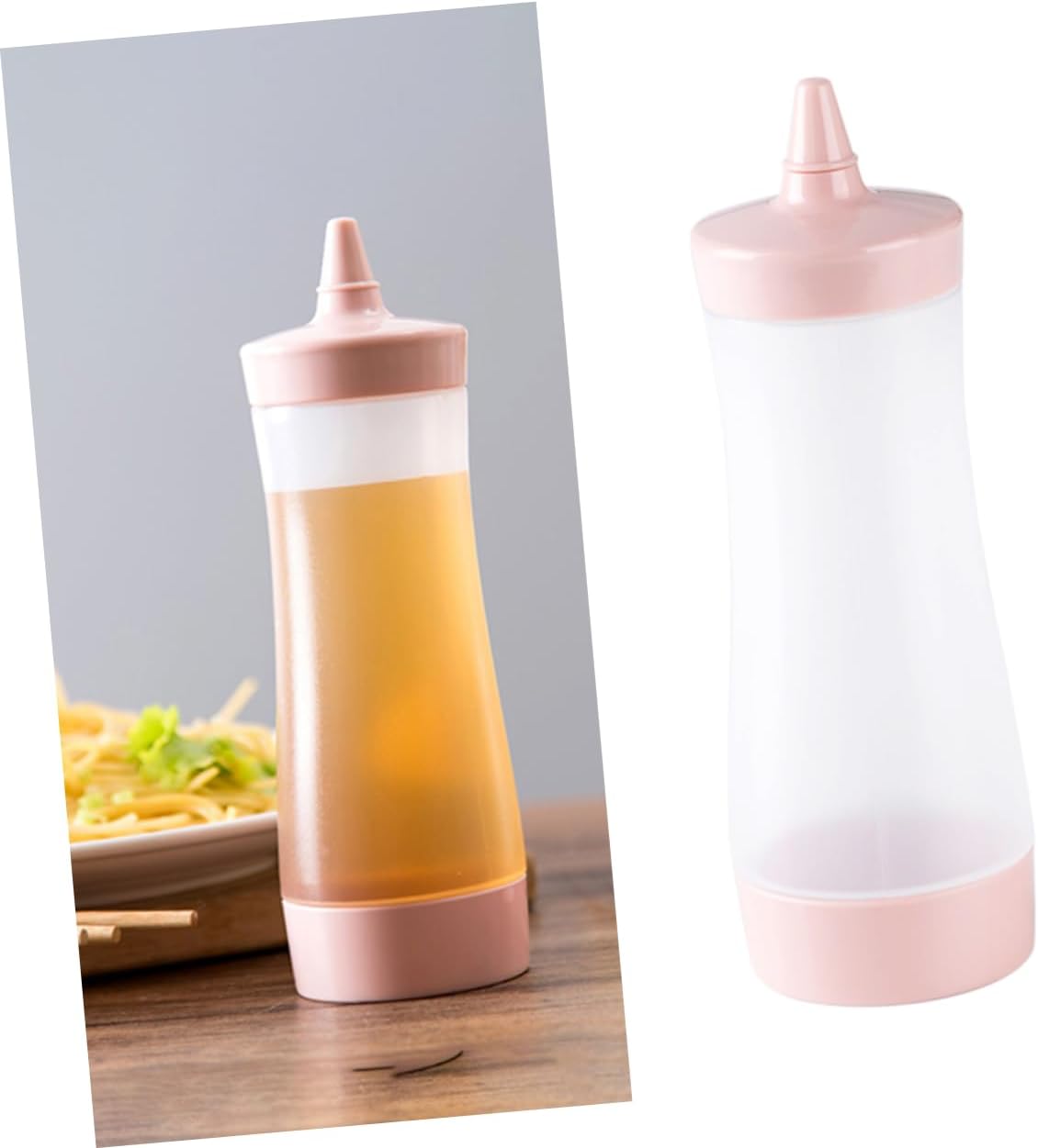 3pcs Plastic Squeeze Sauce Bottles for BBQ Camping